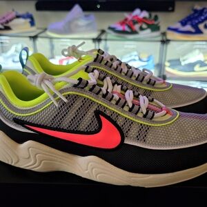 Nike Neon Swoosh Mesh Runner - Grey & Neon Pink